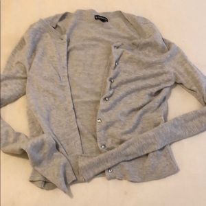 Gray Express cardigan
